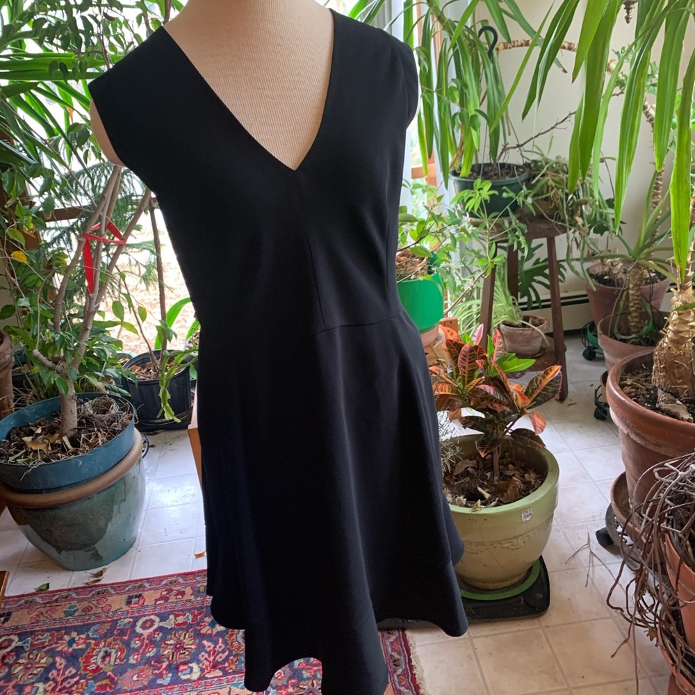 JCrew Flounce little black dress